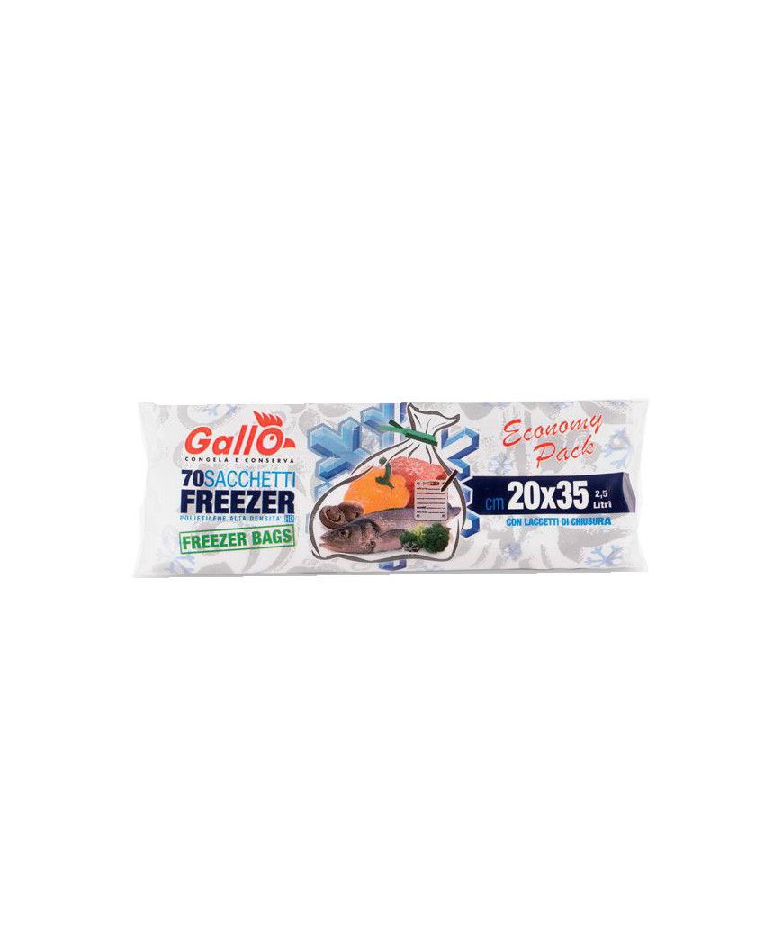 SACCHETTI FREEZER ROTOLO      cm 20x35 Pz 70 GALLO