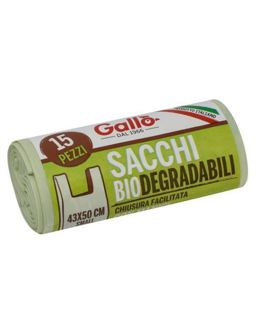 SACCO IMM.BIO MANICI      43x 50 g   8 Pz 15 GALLO