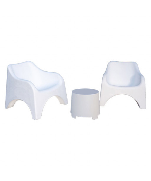 SALOTTINO SET CLOUD BIANCO          Pz 3 PROGARDEN