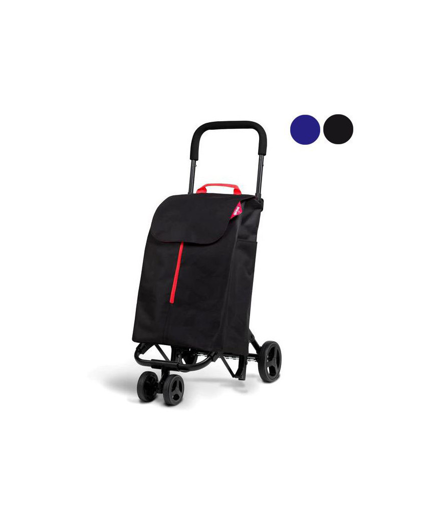 CARRELLO SPESA TWIN NERO     l 50 52x39 h  95 GIMI