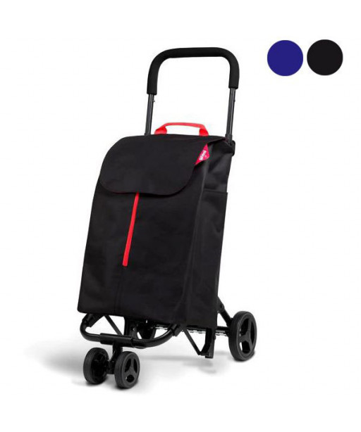 CARRELLO SPESA TWIN NERO     l 50 52x39 h  95 GIMI