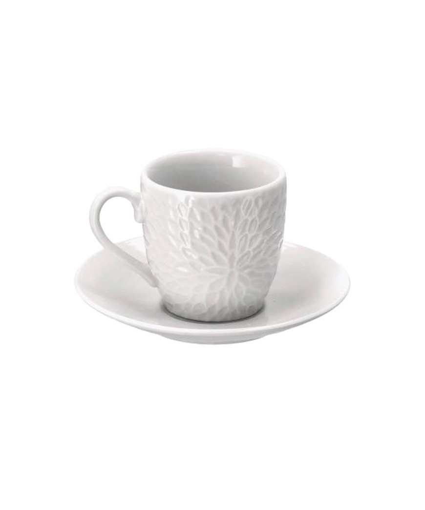 TAZZA CAFFE PORCELLANA RAMI                Pz 6 AD