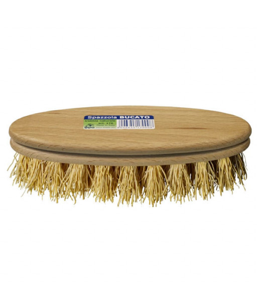 SPAZZOLA BUCATO LEGNO OVALE TREBBIA     cm 16 IPPA